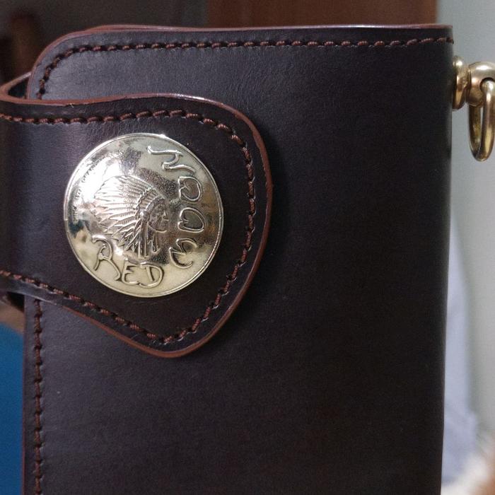 Dompet Custom Bikers Redmoon untuk Pria - Wallet Redmoon - Long Wallet - Aksesoris Premium - Chonco 