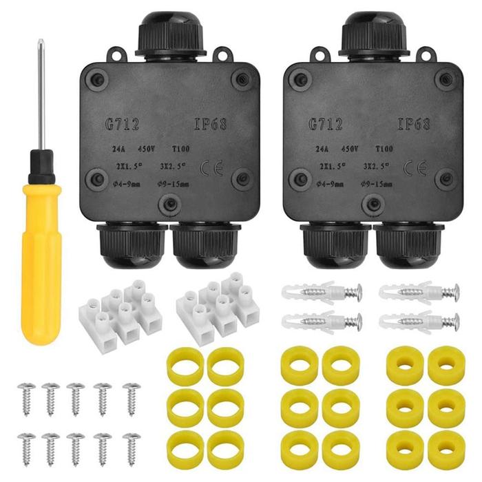 Waterproof Junction Box IP68 Outdoor Gland Electrical Junction Box