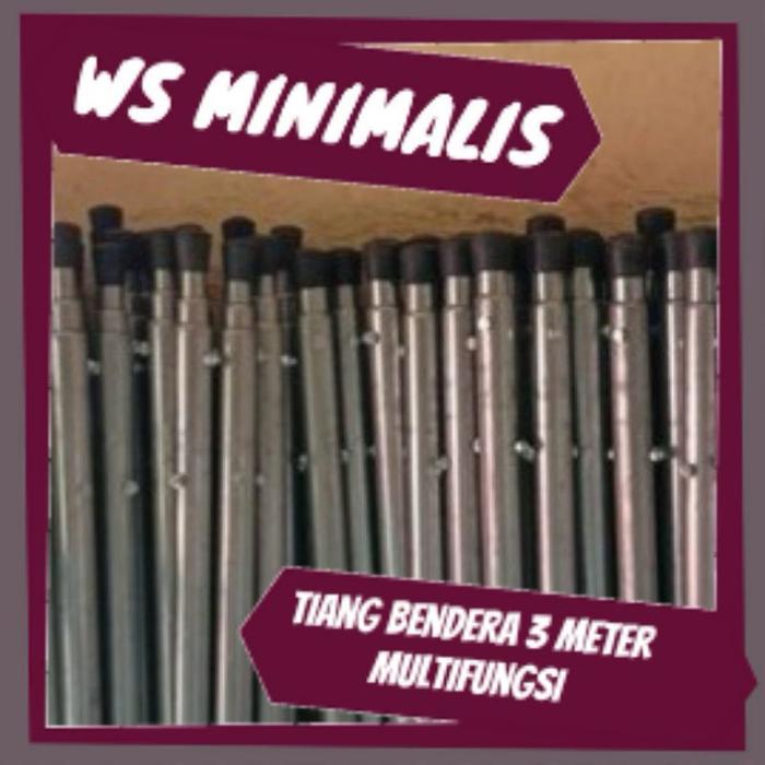 TIANG MULTIFUNGSI ANTI KARAT / TIANG ANTENA / TIANG BENDERA ETER& 4,2METER / TIANG WIFI / TIANG SERB