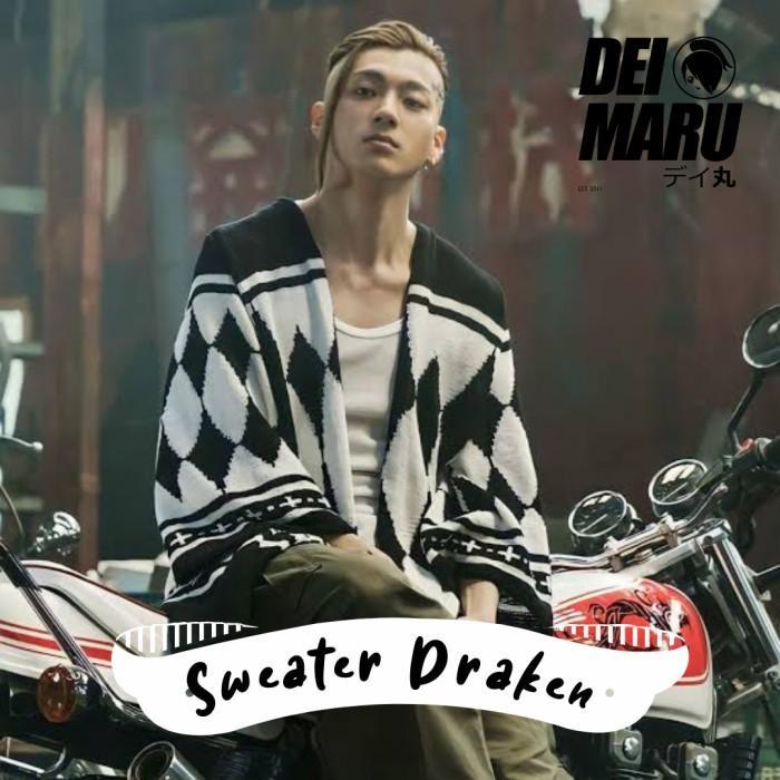 PROMO PREMIUM Sweater Haori Cosplay Draken Ryuguji Ken Tokyo Revengers Manji Gang PREMIUM