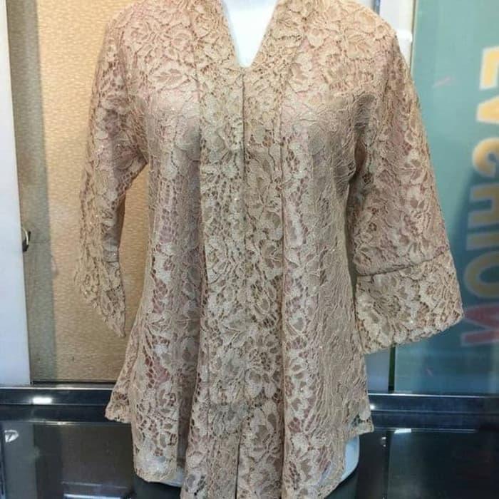 Atasan Kebaya Modern Brokat Floy Milo terlaris