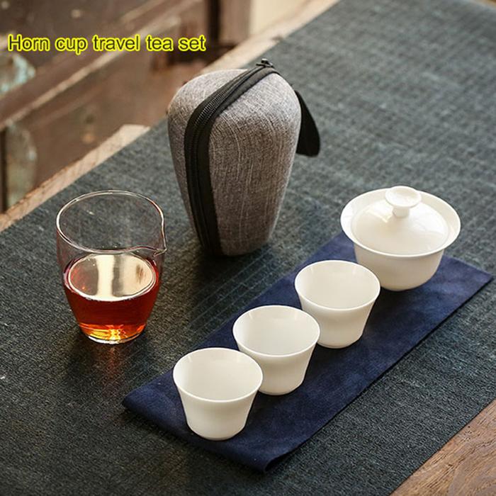 Elegant Chinese Tea Set Travel Tea Set Kung Fu Tea Set Ceramic