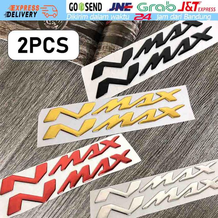 Emblem 3D Yamaha NMAX Decal Sticker Stiker Timbul Motor Aksesoris NMAX
