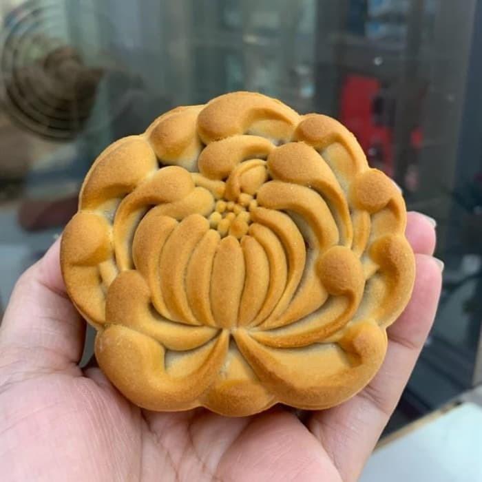 Cetakan Kue Bulan Mooncake Press Moon Cake Lotus teratai (002) 150gr
