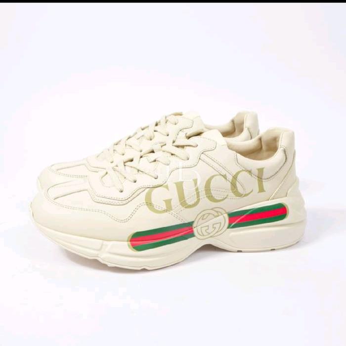 GG Men Rhyton Classic Leather  Sneakers - UR 42.5/27.5cm