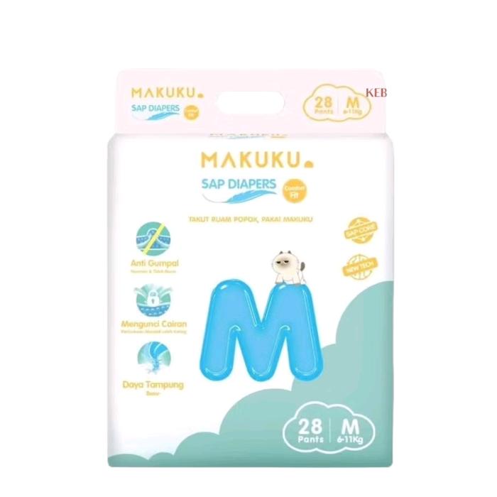 makuku sap diapers comfort fit M28