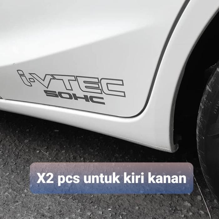 stiker mobil Honda i-vtec SOHC (jazz brio city dll)