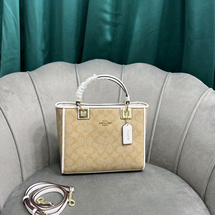READY STOCK TAS 57568 Perry Business Tote Bag Lady Diana White