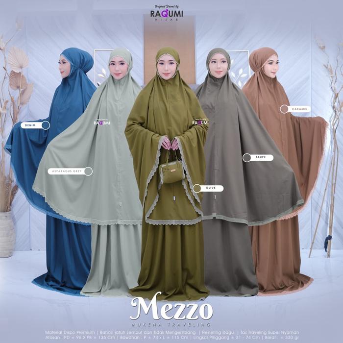 Raqumi Hijab MUKENA TRAVELING // MEZZO MUKENA TRAVELING BRAND ORI BY RAQUMI