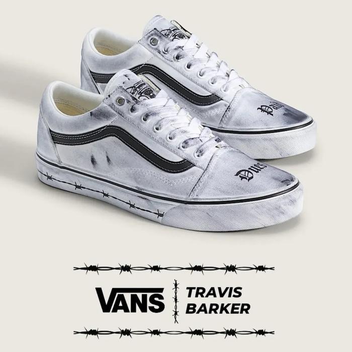 Vans X Travis Barker Old Skool Shoe - White