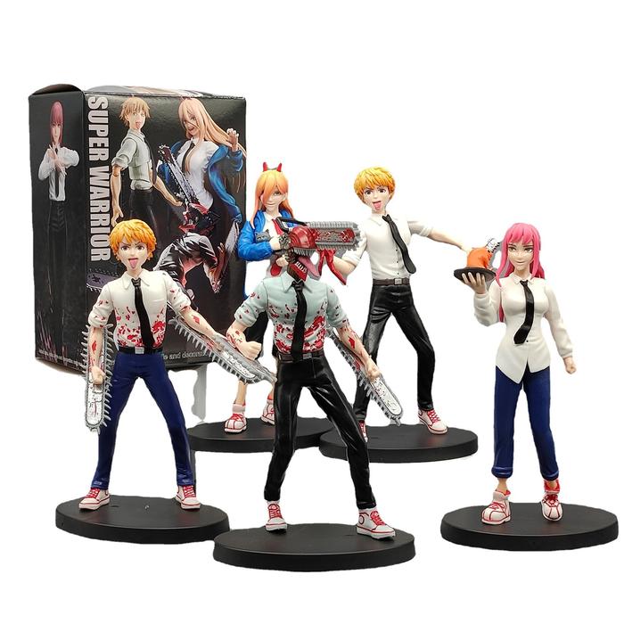 18cm White top Denji Anime Figure Action Figure Figurine Adult Collectible Model Doll Toy box-pack