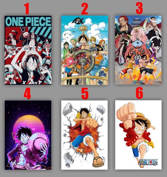 POSTER ANIME 20X30CM ONE PIECE HIASAN DINDING DEKORASI KAYU MDF 6MM