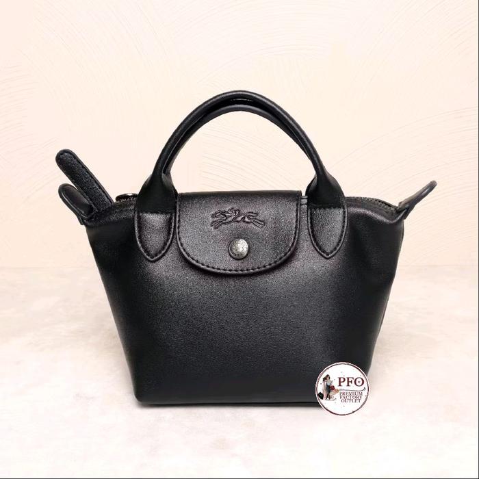 READY STOCK TAS LGP L1500987001 Le Pliage Small Tote Cuir Full Leather Crossbody