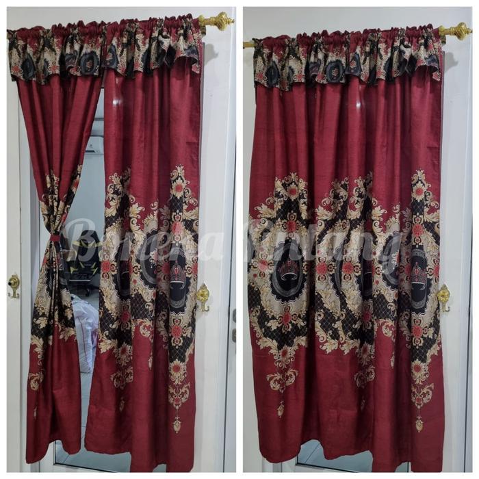 GORDEN PINTU MODEL SERUT ELISABET MERAH