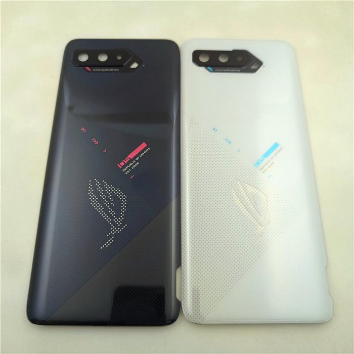 Original For Asus ROG Phone 5 ZS673KS Glass Panel Back Battery Cover