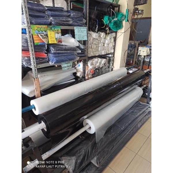 PLASTIK KOLAM HITAM PE LEBAR 5M