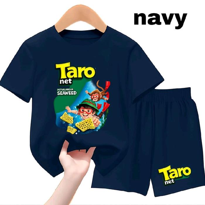setelan baju anak-anak buat anak laki-laki dan perempuan dengan motif TARO net