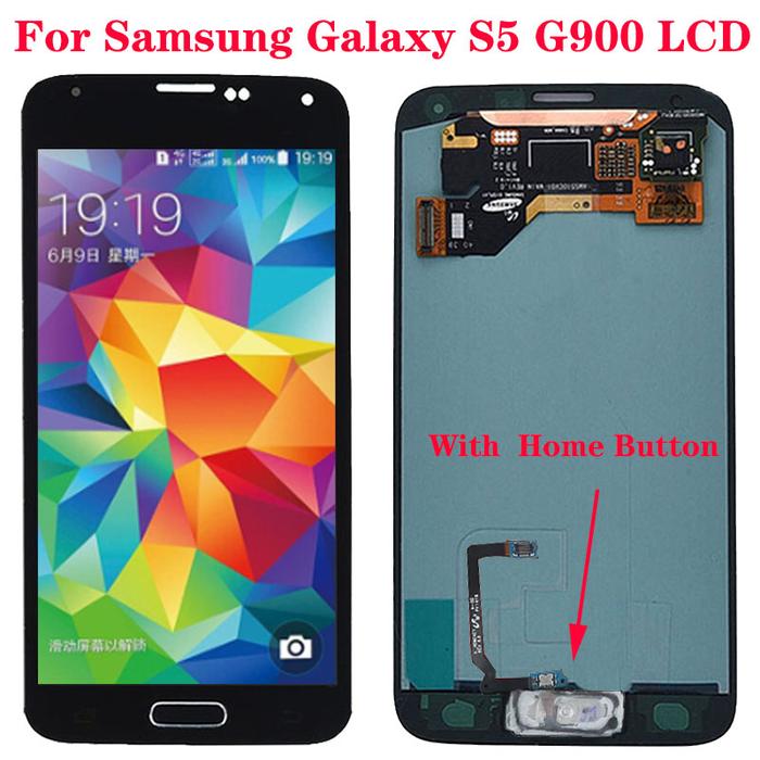 NEW No Defect S5 LCD For Samsung Galaxy S5 i9600 G900A LCD Display