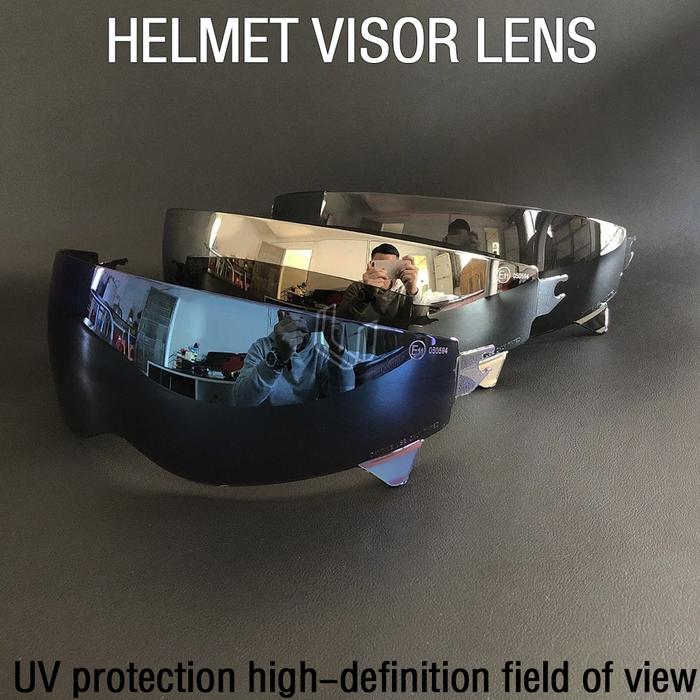 Motorcycle Helmet Anti - UV PC Visor Smoke Dark Replacement Visor for Scorpion EXO Combat/Covert - X
