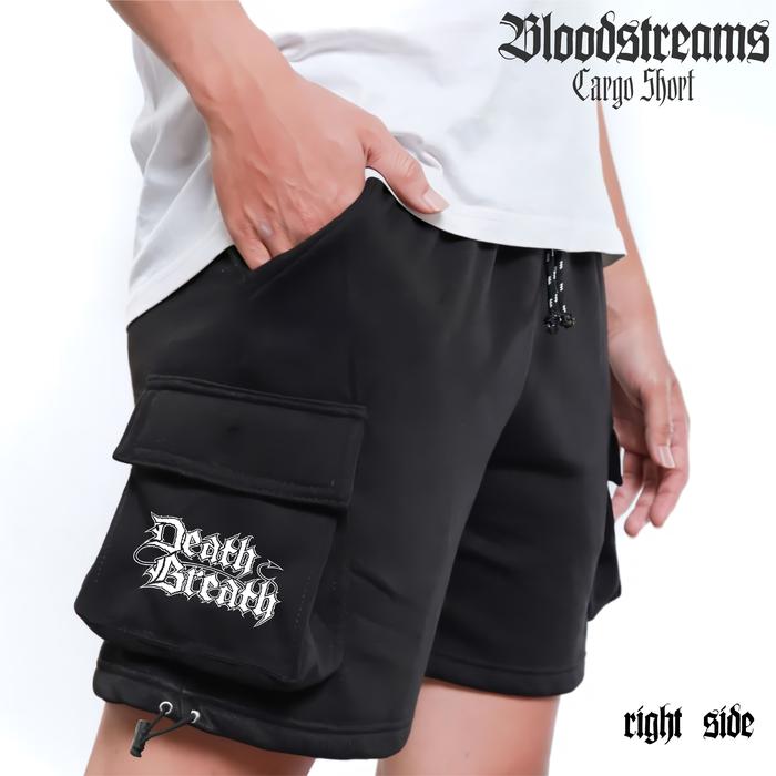 Cargo Pendek Pria Death Breath Short Pants Casual Pria Nyaman Fleece | Bloodstreams Clothing