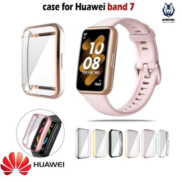 BUMPER TPU CASE HUAWEI BAND 7 SOFT SILICONE SILIKON SHELL CASING COVER BODY SCREEN PELINDUNG ANTI GO