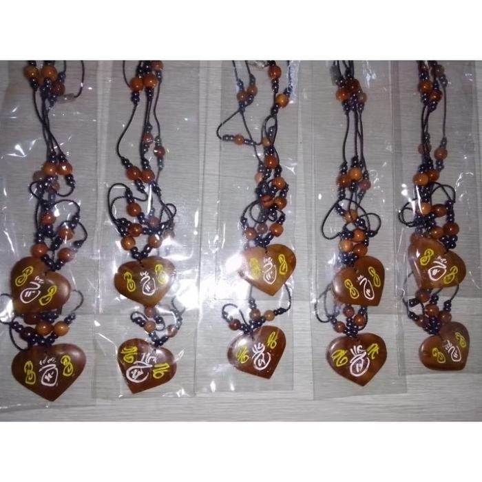 Grosir 10 pas kalung kokka Love motif ukir rajah Terlaris