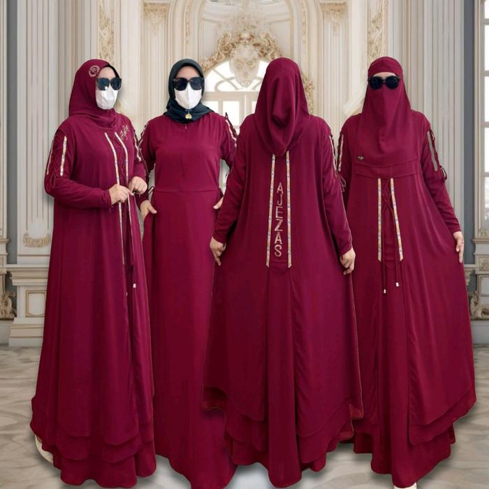 FIRDA SYAR'I Gamis Set Hijab Pet AntemHoodie Cardigan Jumbo Free Cadar Bandana Matt Ceruti BabyDoll 