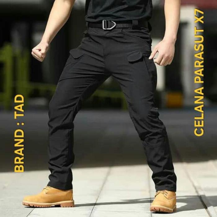 ~Harga Special~ celana panjang tactical TAD parasut X7 hitam Buruan Sebelum Kehabisan