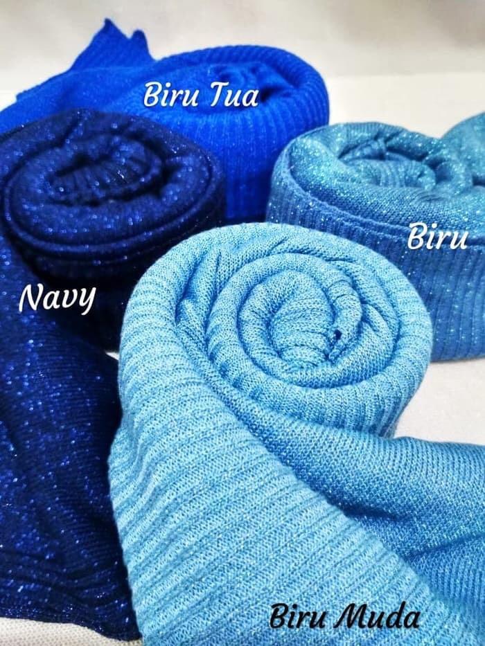 G㊛OZ JILBAB HIJAB PASHMINA RAJUT GLITTER R✓NJ