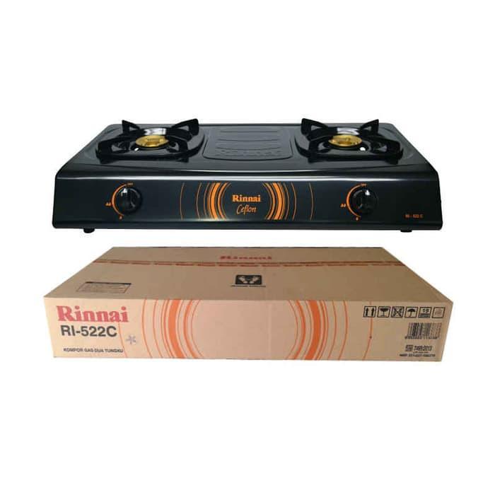 RINNAI Kompor Gas 2 Tungku RI-522C - Hitam