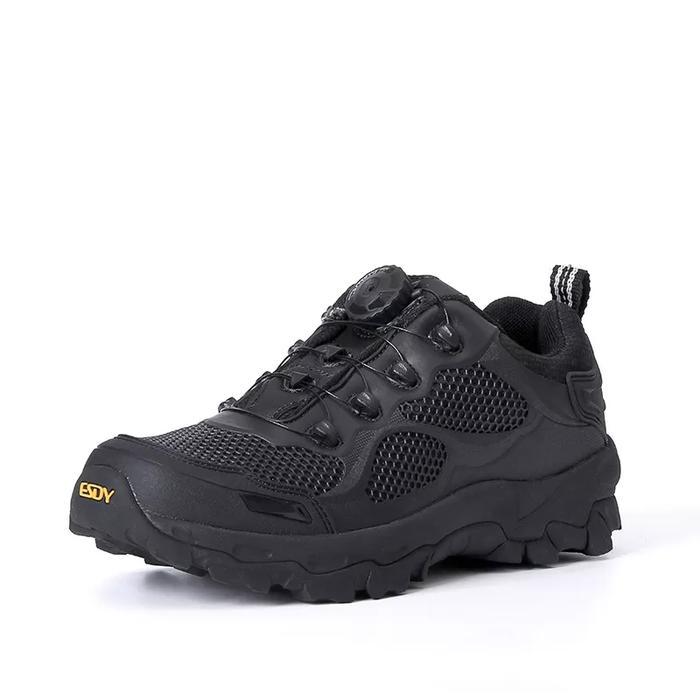 PROMO 100% ORIGINAL Sepatu Esdy tali putar pendek 4inci / sepatu tactical tali putar - Hitam, 45