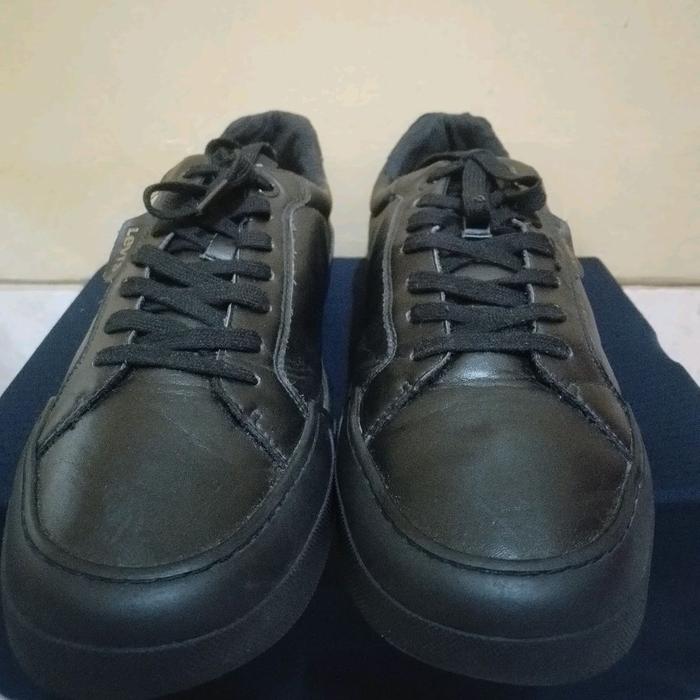Sepatu Levi's Leather Upper Black Size 47 Insole 31 Original Second