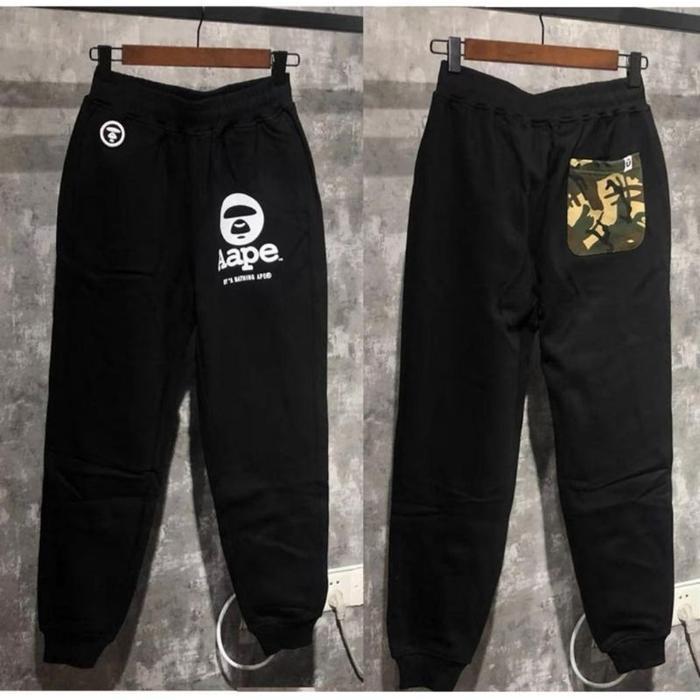 Y-Pocket Bape Aape Jogger Pants Army Pocket Celana Panjang Joger