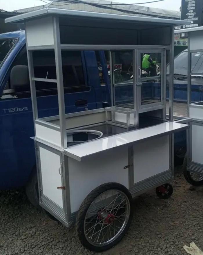 Gerobak Bakso - Rombong Mie Ayam Bakso Murah dan Berkualitas Aluminium Khusus Bogor dan Depok