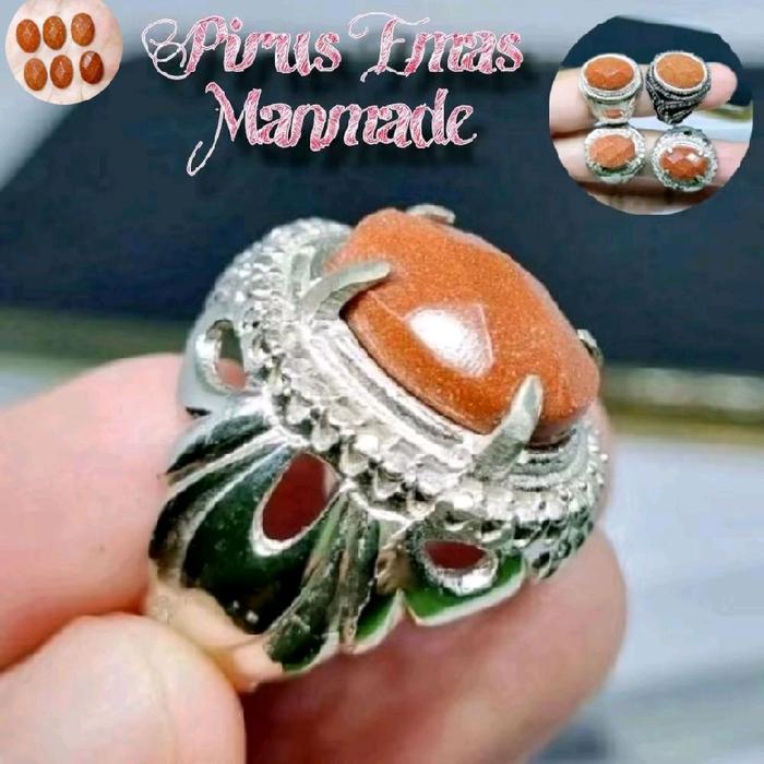 Batu cincin pasir emas  cincin pria terlaris