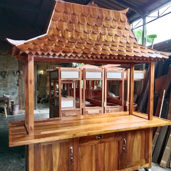 gerobak atap joglo custom sirap