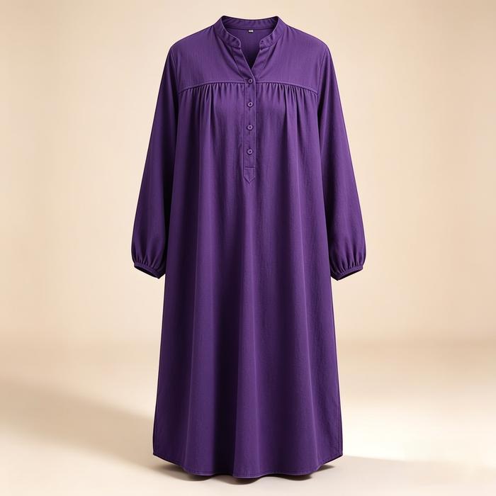 Rumbio Exclusive Tunik Wanita Lengan Panjang Katun Rayon Premium Polos Daily Wear Tampilan Rapi