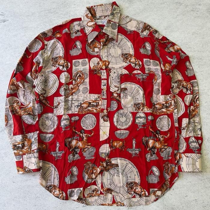 vintage Givenchy gentleman zodiac silk shirt authentic original