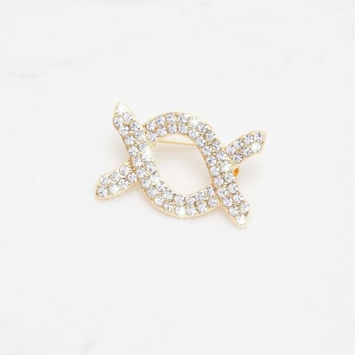 TERPERCAYA Stella Alice Brooch Monogram Klamby Identity Brooch [Kumpulan Bros Wearing Klamby]