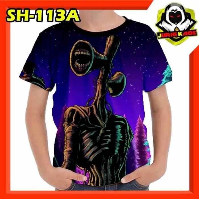 kaos SirenHead Kaos Anak gambar Monster Baju Anak murah