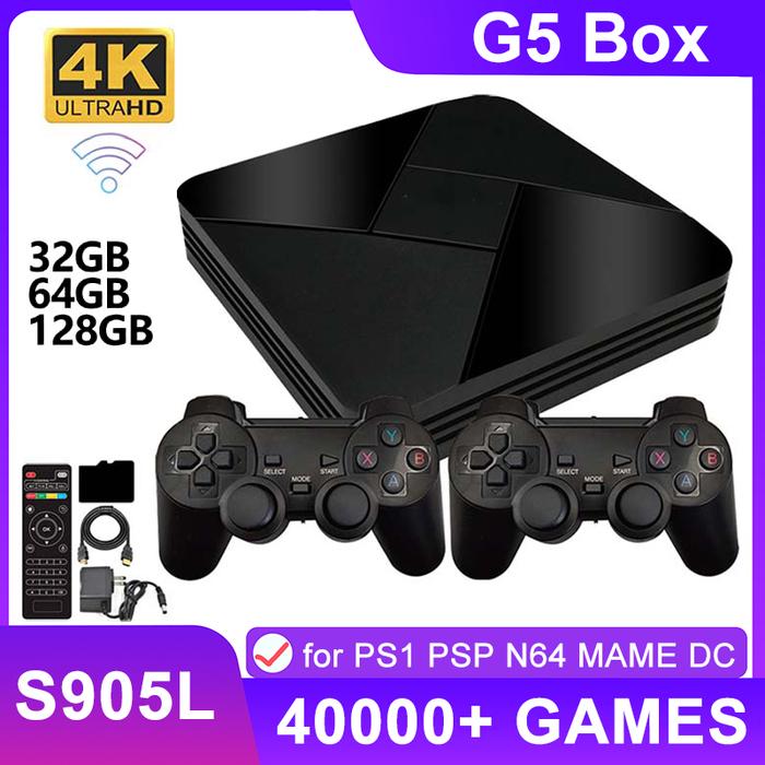 40000 Games Game Box G5 Retro Video Game Console Dual System S905L