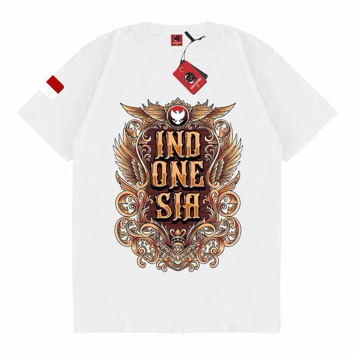 Kaos cewe/cowo Kemerdekaan Indonesia/Kaos Merdeka/Kaos Peta Indonesia/Kaos 17 Agustus Tulisan Indone