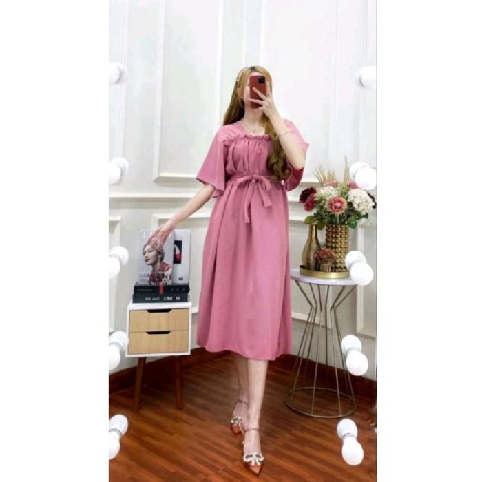 Dress Laura Crinkle pendek