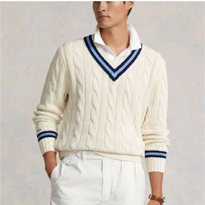 Knit wear Vneck Rajut Polo Sport Ralph Lauren Iconic cricket
