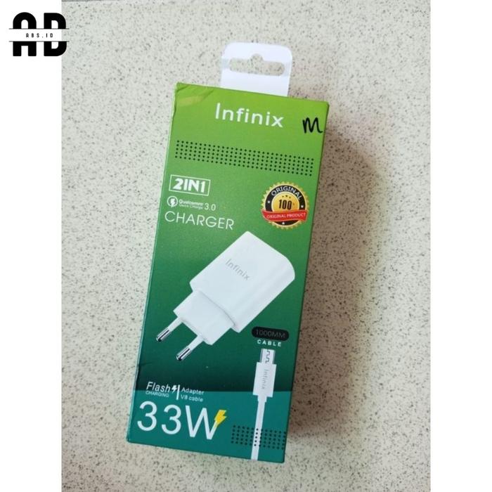 ABS - charger infinix 33 FAST CHARGER INFINIX 33W ORIGINAL 100% FAST CAHRGING MICRO USB & TYPE C CAS