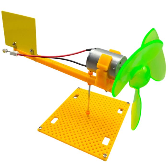 Wind Turbine Generator Kit Micro DC Generator With Holder Blades Brushless Motor 24.5mm Outer Diamet