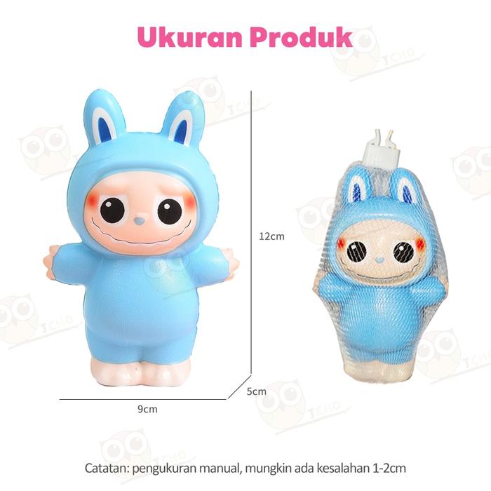 JCHO Mainan Squishy Labubu Sanrio Boneka Mainan Squishy Pencet Slowmo Labubu Mainan Pencet Penghilan