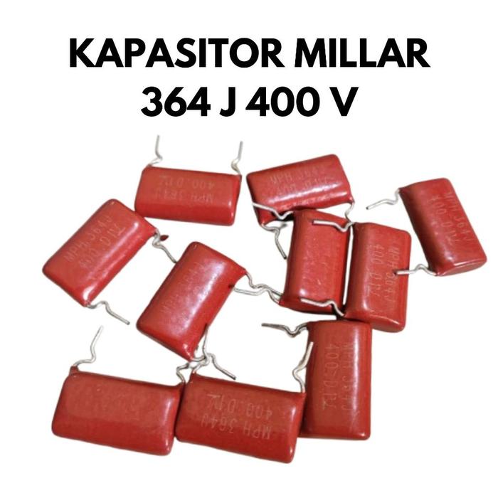 (10 Pcs) Kapasitor Milar 364 J 400 V