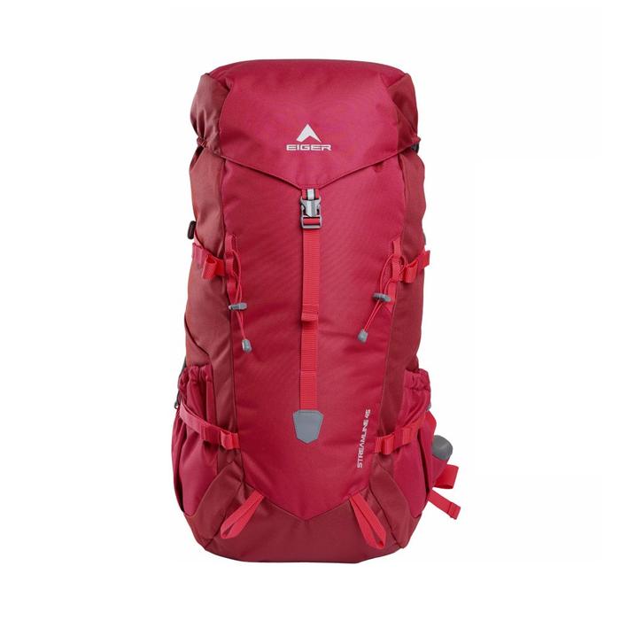 Tas Gunung Pria Eiger Original Kapasitas 45l Black Polyester Carrier Backpack Streamline