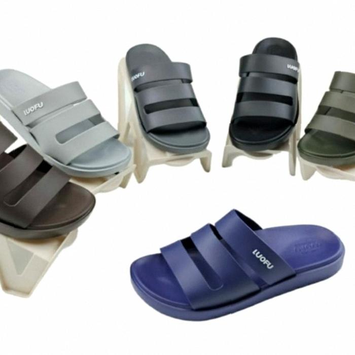 LUOFU 6222 E01 SANDAL SELOP PRIA/SENDAL KOKOP COWOK | Kekinian